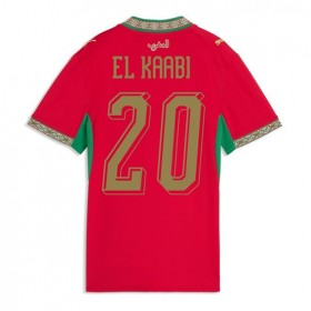 Marokko Ayoub El Kaabi #20 Hjemme skjorte til dame VM 2026 Kortermet